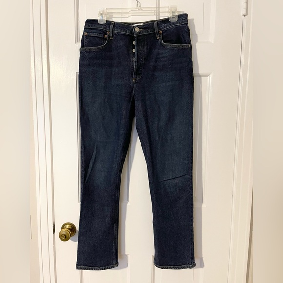 AGOLDE Riley Long Straight Leg Jeans - Picture 2 of 7